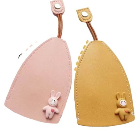 Lädernyckelring, 2 st bärbar stor kapacitet vattentät Cu