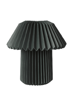 Åhléns Home Plisserad bordslampa PEGGY Belysning Grön ONESIZE