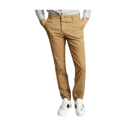 Knowledge Cotton Apparel, Chuck Organic Chinos Beige, Heren, Maat:W32