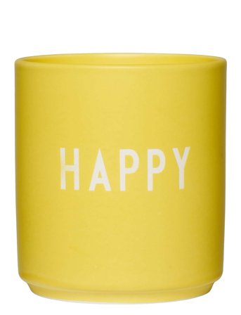 Favourite Cups Yellow Design Letters
