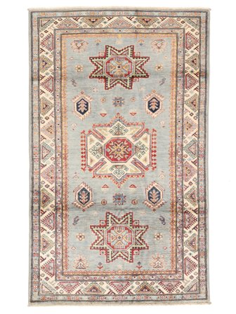 Anudada A Mano Kazak Ariana Alfombra 113X187 De Lana Marrón/Beige Pequeño