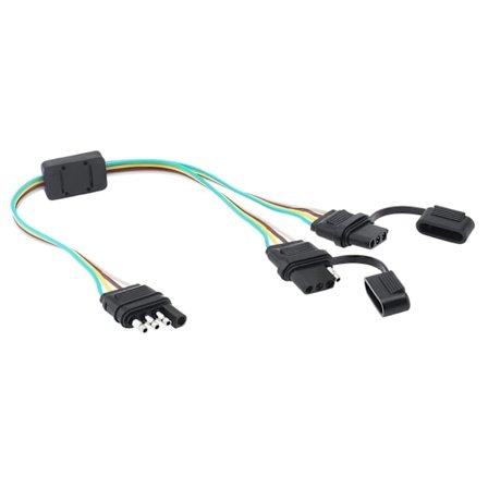 2025 Seneste Model Universal 4-vejs Y-Splitterkontakt til Bagklapslysstribe og Trailerlys Plug and Play Adapter Forlængerkabel