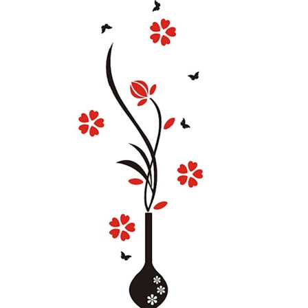 3D rotting blommväggmålningar för vardagsrum sovrum soffa Backdro