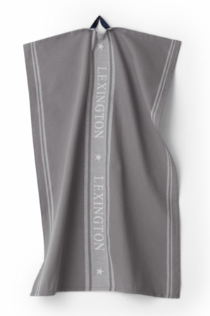 Lexington Icons Kjøkkenhåndkle Jacquard MørkGrå-Hvit 50x70