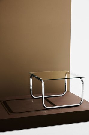 Pastill - Lulu sofabord i glas og krom 60x60 cm - Sølvfarvet - Sofaborde - Fra Homeroom