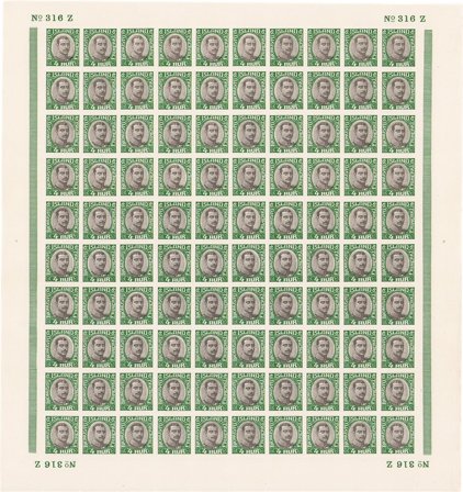 Island - Tjenestemærker AFA 34 - Postfrisk helark