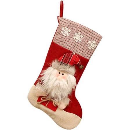 Julsocka att hänga Julklappshängande påse för godis