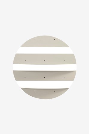 Hanah Home - Dekorativ vägghylla i metall Sena - Beige - Vägghyllor - Från Homeroom