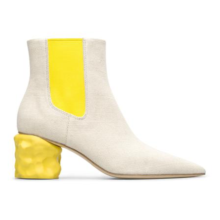 CamperLab Ankle Laarzen Juanita , Beige , Dames , Maat: 39 EU High heels