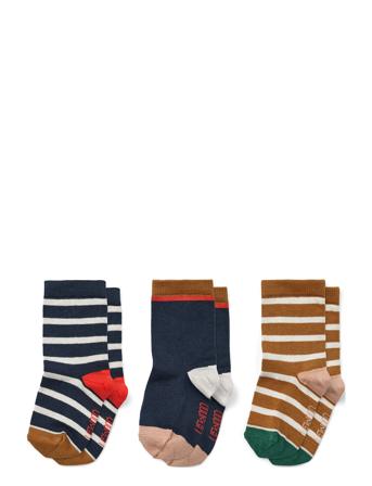 Silas Socks 3-Pack Socks & Tights Socks Multi/mønstret Liewood*Betinget Tilbud