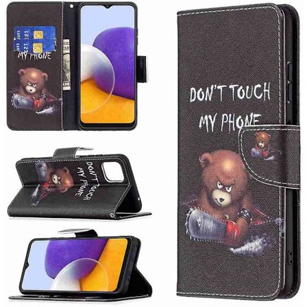Plånboksfodral Samsung Galaxy A22 5G - Don't Touch My Phone
