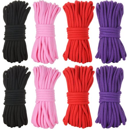 8-pack Mjuk Bomullsrep, 10 M / 8 MM Hantverk Multifunktionell S