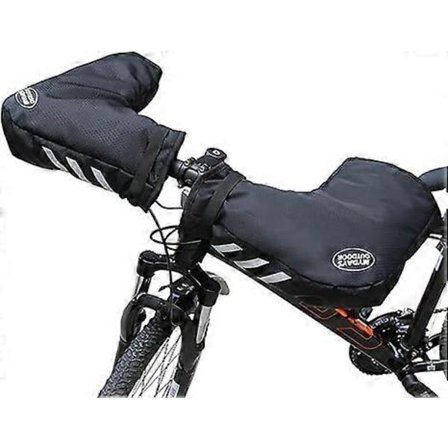 Sykkelstyre Votter Hansker Vinter Styremuffer Vindtett Vanntett Reflekterende Sykkelhansker Sykkelstyre Trekk Håndvarmer med Glidelåslomme