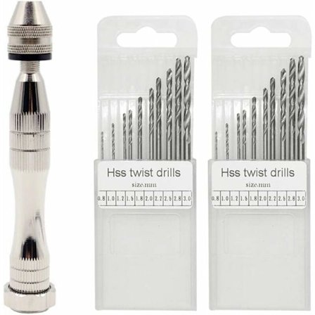 bring10 mini borebits til præcisionsboringer, sneglebor til mini bore, sæt til harpiksforme, smykker og træ- og plastbearbejdning