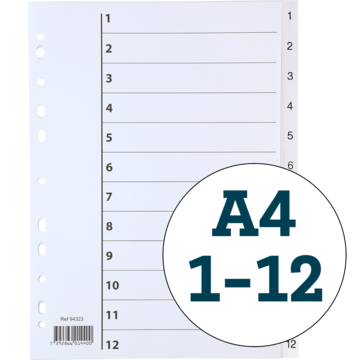 PERMREGISTER PLAST 1-12 A4