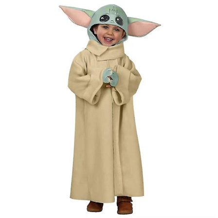 3-10-vuotiaille lapsille Star Wars The Mandalorian Baby Yoda Cosplay -asu A Z