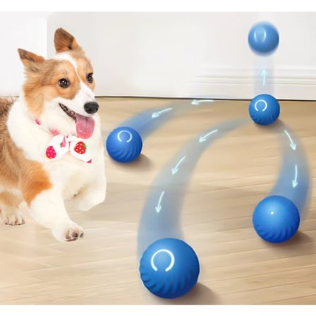 Blå, ny produkt tyngdekrafts hoppebold elektrisk hundelegetøj, selv lindring