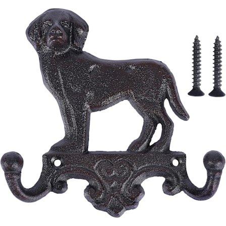 Valurautaiset koiran seinäkoukut