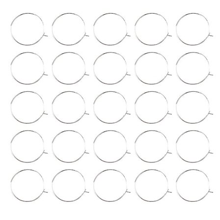 100 stk. smykkering til fest, vinglascharms, vinglascharms, ring, øreringe, perler, sløjfer, glascharms, ringe