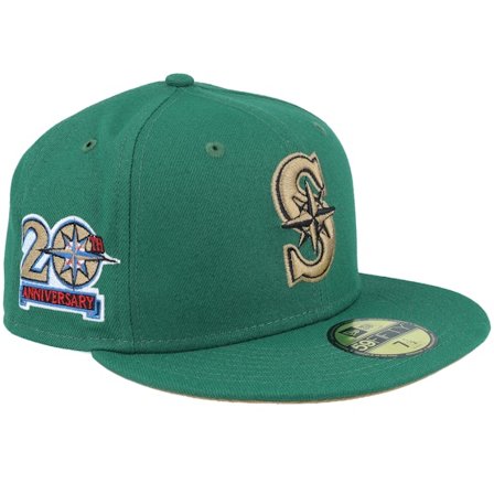 New Era - MLB Grønn fitted Caps - Seattle Mariners Mossy Meadows 59FIFTY Green Fitted @ Hatstore