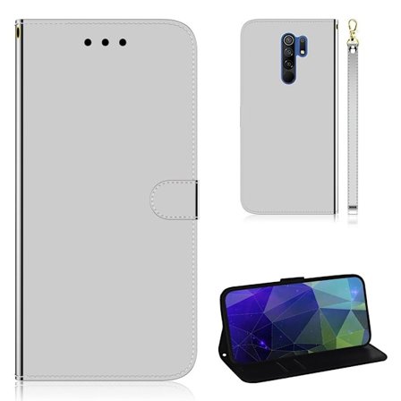 Mirror Xiaomi Redmi 9 fodral - Silver/Grå