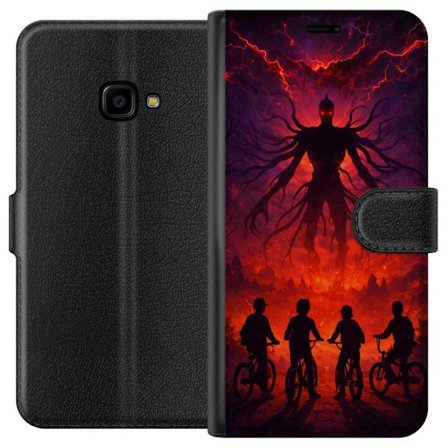 Kompatibel Tegnebogsetui til Samsung Samsung Galaxy Xcover 4 Mørk fantasyillustration inspireret af Stranger Things med overnaturlige væsener, lyn o