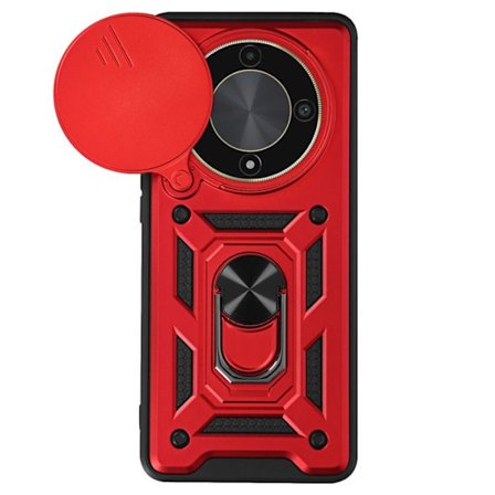 Kova kotelo - Mayaxess - Honor Magic 6 Lite 5G - Musta - Iskunkestävä - Liukuva kameransuoja