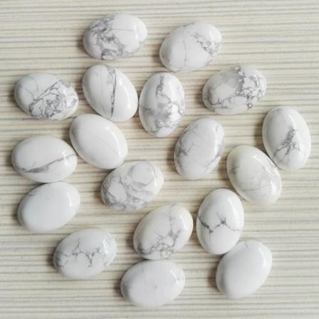 Helmode 13x18mm Natursten CAB CABOCHON berlocker Diverse stenpärlor för smyckestillverkning 50st/lot white turquoise