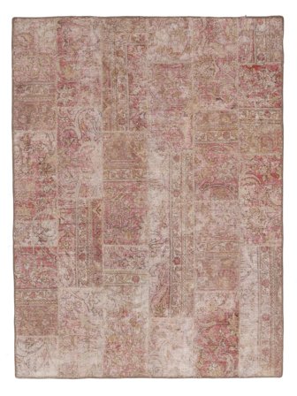 Tappeto Persiano Patchwork 181X242 Marrone (Lana, Persia/Iran)