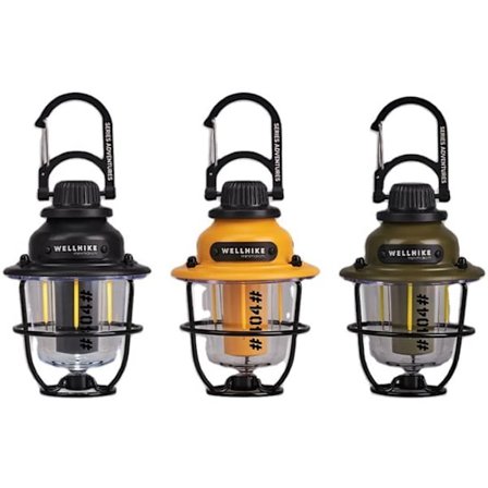 Camping-valaisin - LED-lyhty - Ladattava camping-valaisin – 3-värinen valo + SOS-hätätila