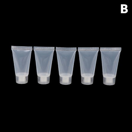 5 stk Makeup Clear Plastic Lip Gloss Container Refillable Bottl