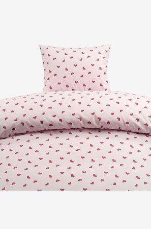 Borganäs of Sweden - Peitto Hjärtrud - Roosa - Pussilakanasetit - 150X210 - - Homeroom