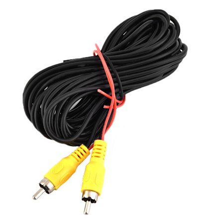 6M Han RCA til RCA Bil Bakkamera Video AV Kabel