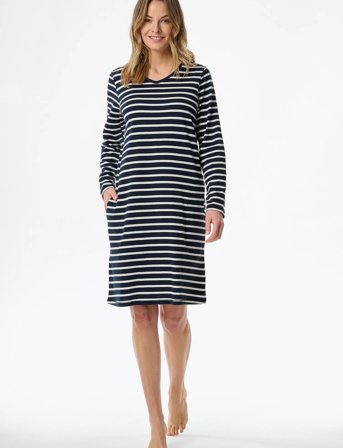 Schiesser Nightshirt 1/1 - Navy - XXXXL
