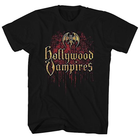 Hollywood Vampires T-skjorte Offisiell Logo Hollywood Vampires Skjorte