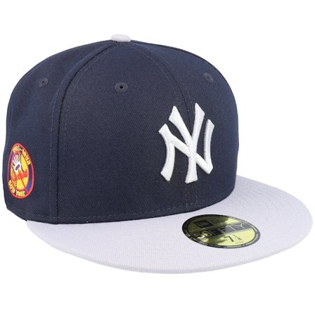 New Era - Azul fitted Gorra - New York Yankees Side Patch 59FIFTY Navy/Grey Fitted @ Hatstore