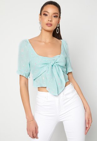 YAS Yvonne SS Cropped Top Star White Yvonne Pr Klær