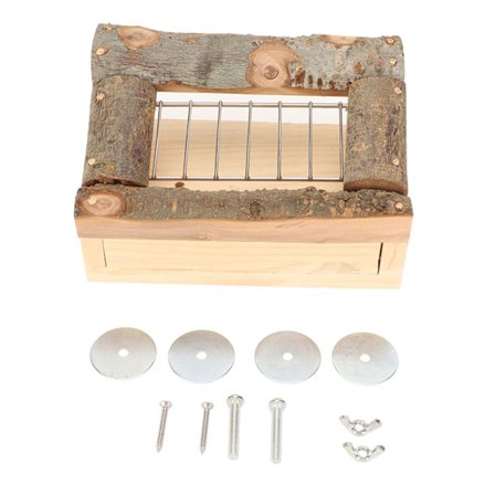 Kanin Høy Stall Safe Epletre Tygg Pet Høy Feeder Små Dyr