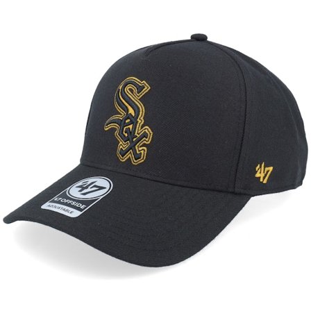 47 Brand - Jaune adjustable Casquette - Hatstore Exclusive x Chicago White Sox Ballpark Offside Black/Gold A-Frame Adjustable @ Hatstore