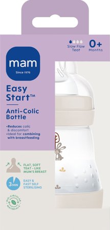 Mam Easy Start Anti-Colic tåteflaske nøytral 160 ml 1 stk