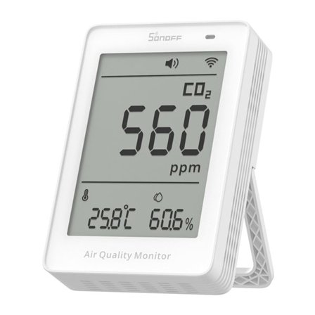 Sonoff AirGuard CO2 SAWF-08P WiFi LCD luftkvalitetsmätare