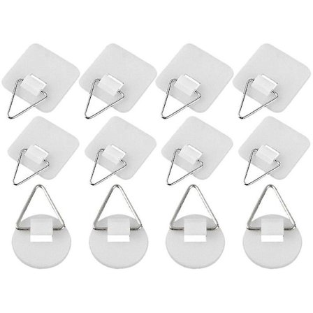 60 stk selvklebende platekroker Bildekroker Klebende plateveggkroker Bilderamme