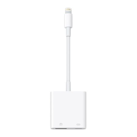 Apple Lightning till USB 3-kameraadapter, USB typ A ho, USB typ C ho
