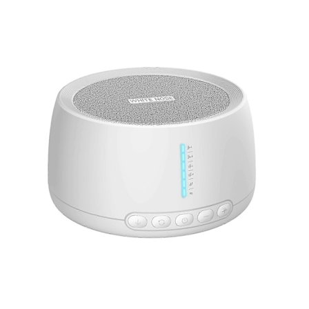 Hvid Støj Maskine Med 30 Beroligende Lyde, 36 Niveauer Lydstyrkekontrol Plug-In Støjmaskine Til Voksen Afslapning Søvn, Hukommelsesfunktion, 3 Tim