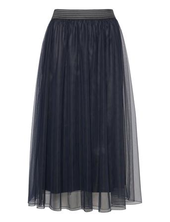 Rory 85 K Skirt Skirts Pleated Skirts Marineblå Andiata*Betinget Tilbud