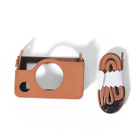 Slitstark retro skyddsfodral för FujifilmInstaxMiniEVO Scratch Resist Camera Protector för case med rem