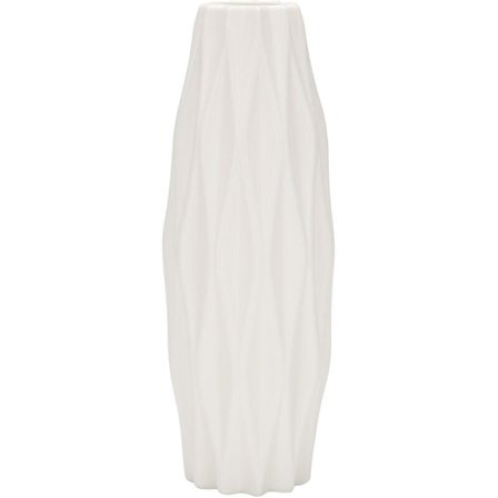 Blomvas Dekoration Plast Vas Hem Vit Imitation Keramik Blomkorg Nordisk Dekoration Vas (Vit)