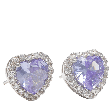 Lily and Rose Delphine earrings - Lavender Örhängen Dam Silver ONE-SIZE