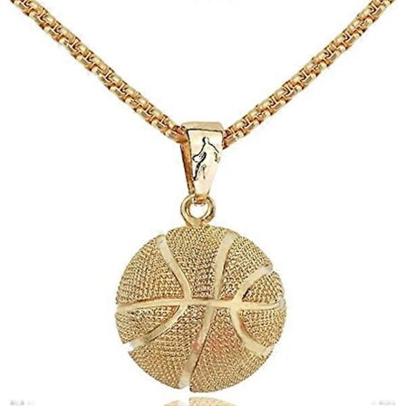 Basketball Anheng Halskjede Rustfritt Stål Halskjede Sport Halskjede Fitness Smykker