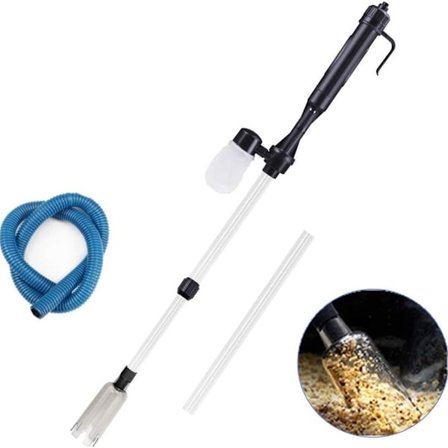 Elektrisk affaldsstøvsuger akvarium grusrenser siphon støvsuger til akvarier KLB